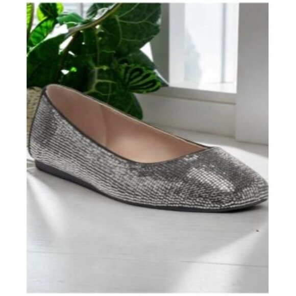 I.n.c. International Concepts Women's Black Crystal Juney Flats Size 7.5M NIB - Picture 2 of 3